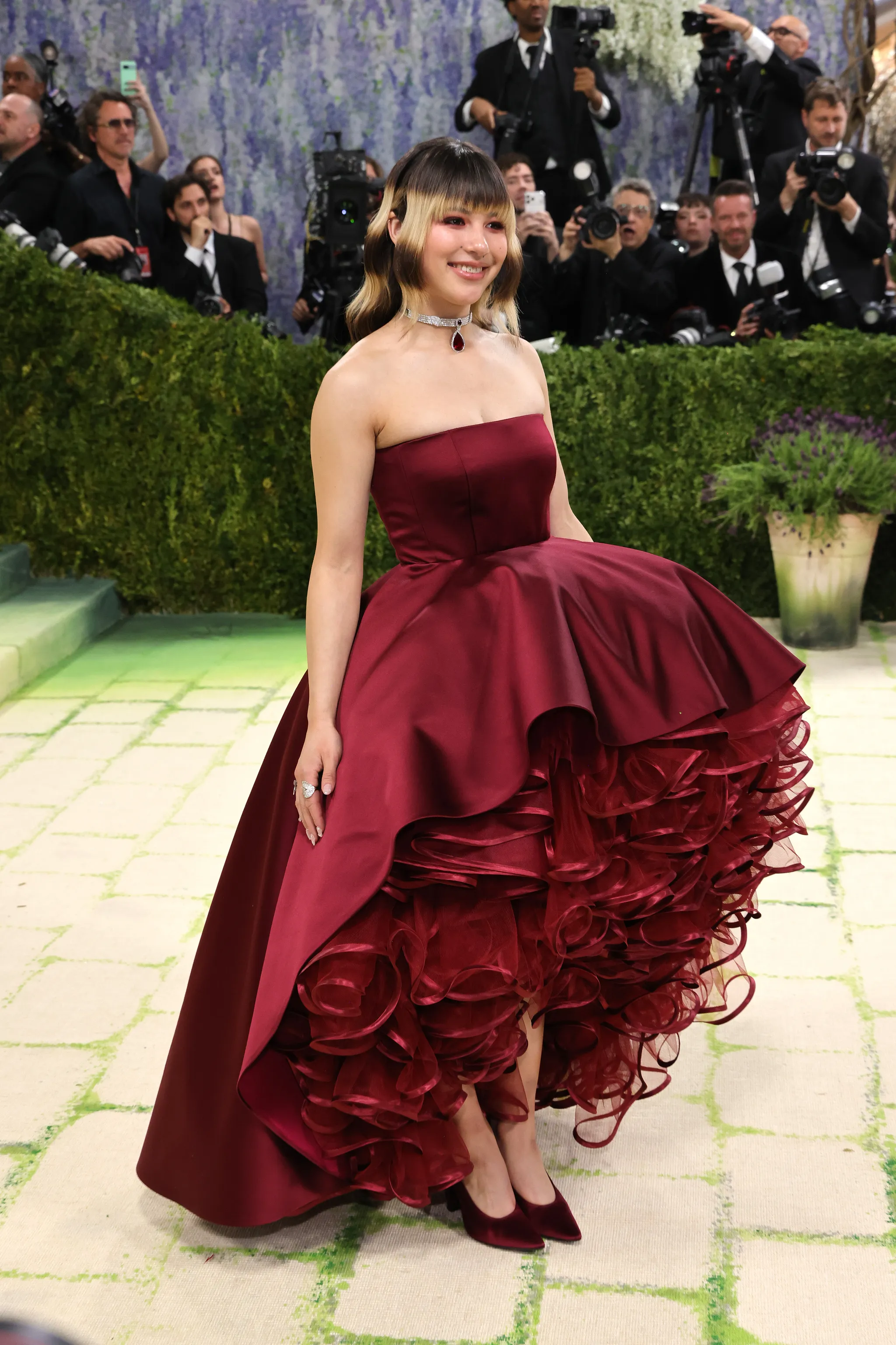 Met Gala 2026 red carpet look under the 'Fashion is Art' theme at the Metropolitan Museum of Art in