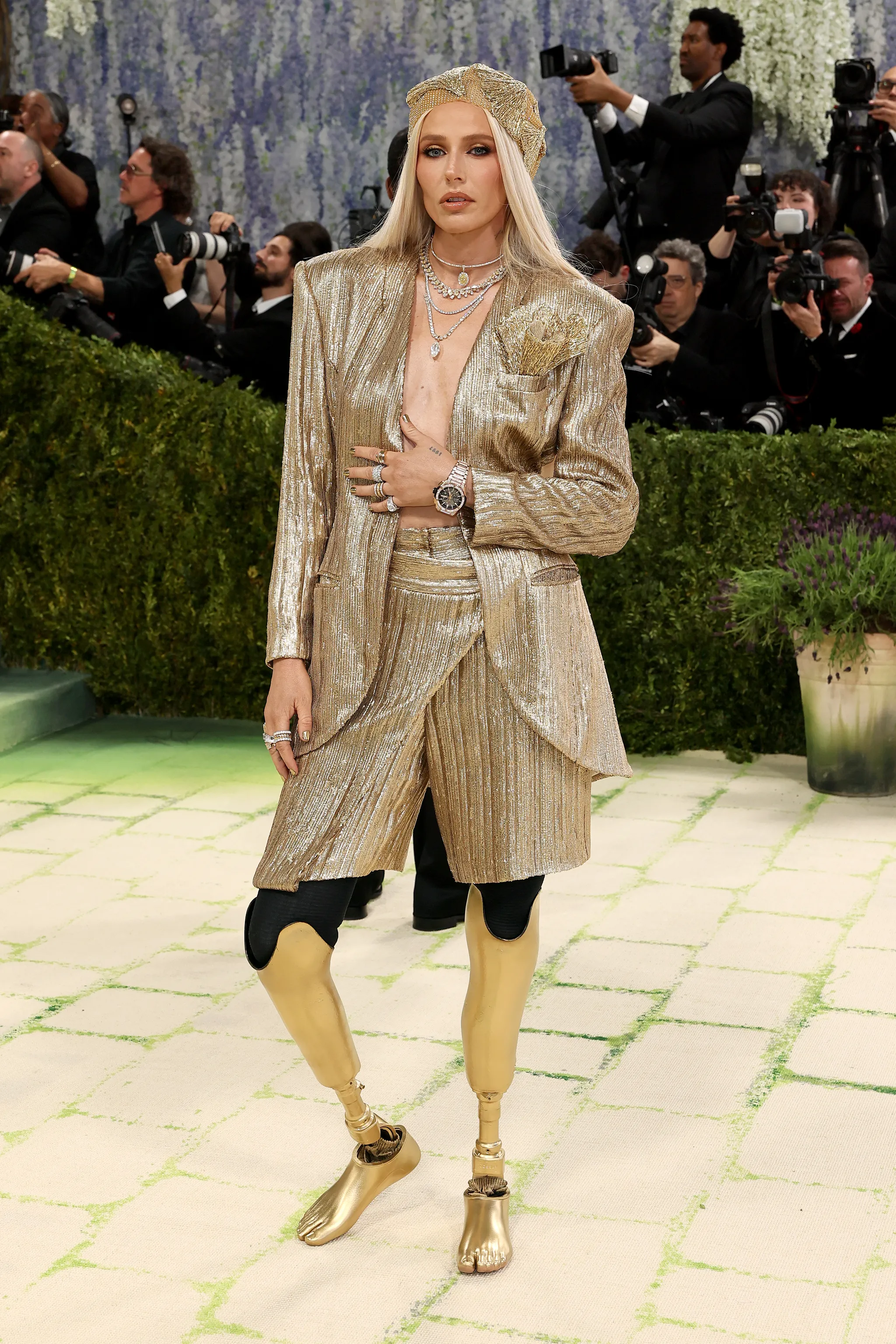 Met Gala 2026 red carpet look under the 'Fashion is Art' theme at the Metropolitan Museum of Art in