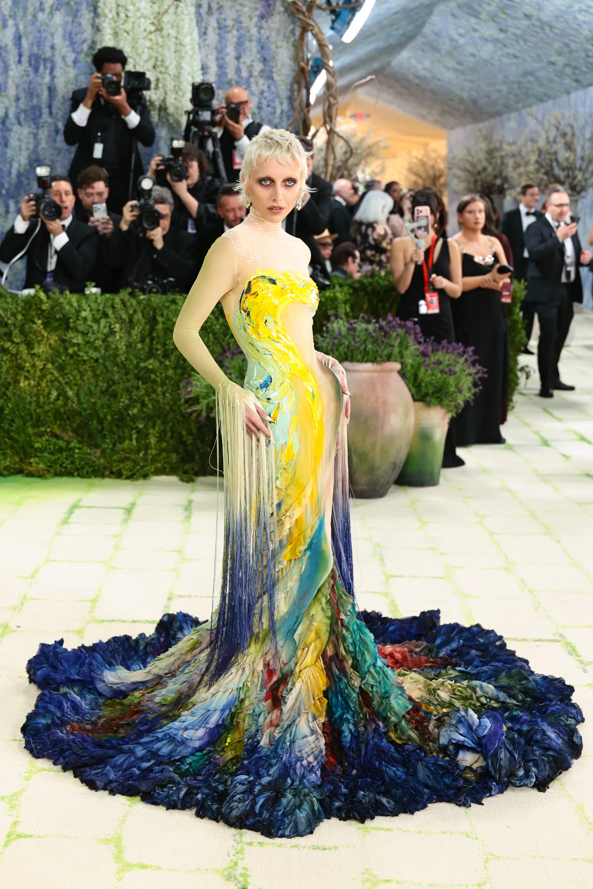 Met Gala 2026 red carpet look under the 'Fashion is Art' theme at the Metropolitan Museum of Art in