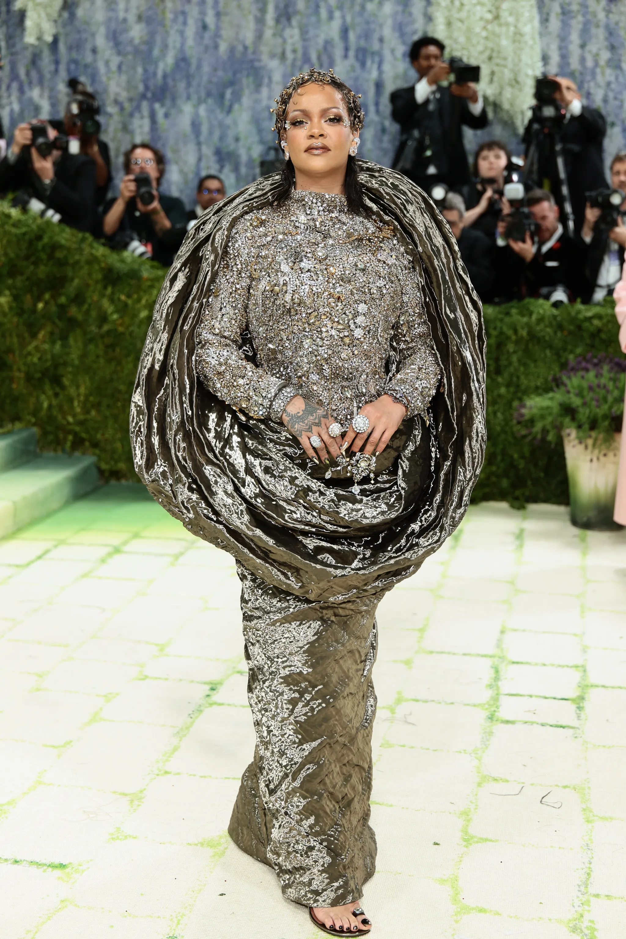Met Gala 2026 red carpet look under the 'Fashion is Art' theme at the Metropolitan Museum of Art in