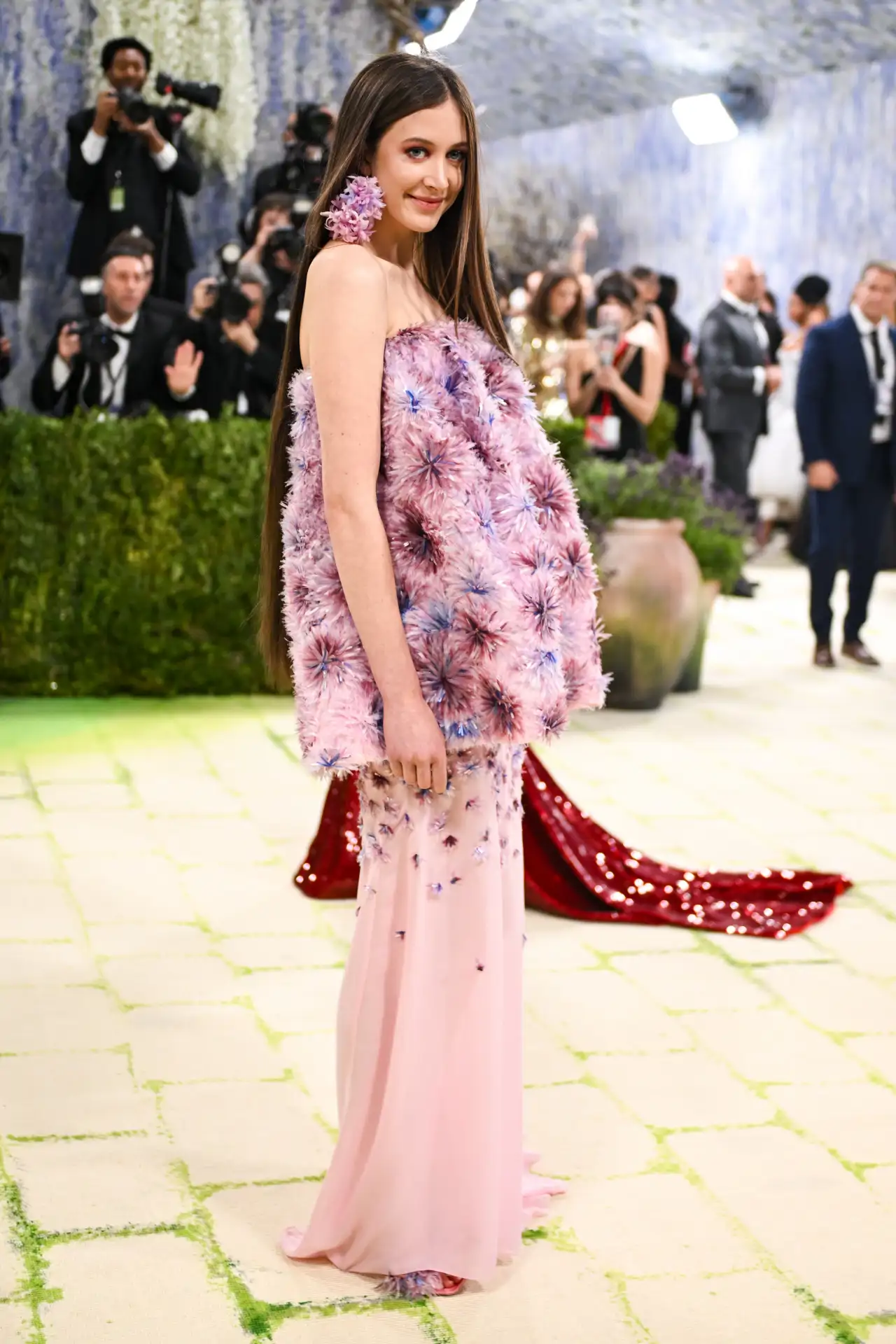 Met Gala 2026 red carpet look under the 'Fashion is Art' theme at the Metropolitan Museum of Art in
