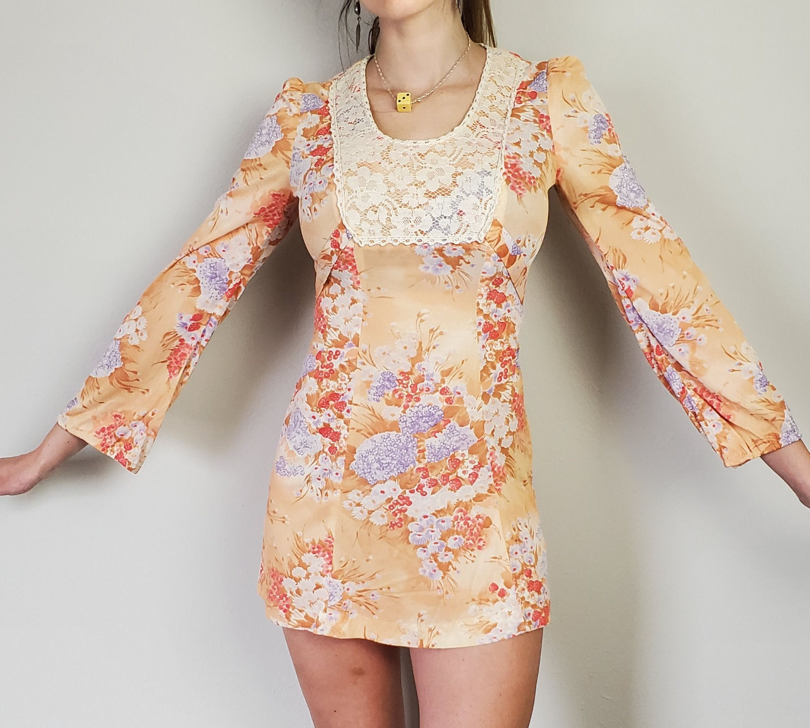 1960's Floral Mini Dress