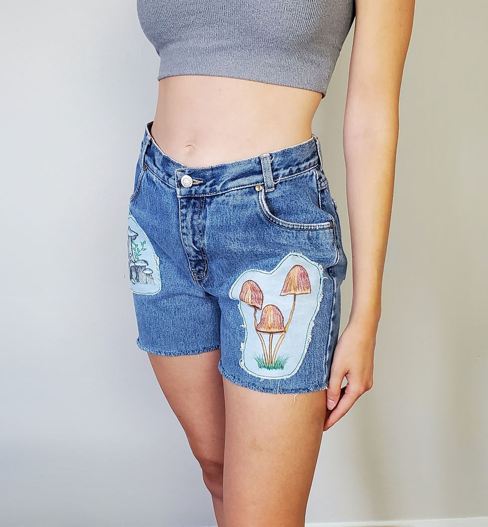 Thumbnail: Vintage Upcycled Cutoffs - 28"