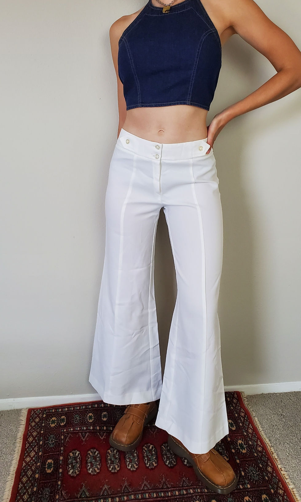Thumbnail: 1960's Bell Bottom Pants - 28"
