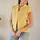 Thumbnail: 1970s Semi-Sheer Yellow Button Up Blouse