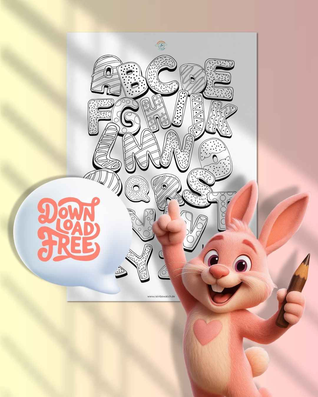 ABC Ausmalbild zum Download – Spielerisch Buchstaben lernen