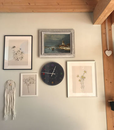 Schlichte Lernuhr für Wohnzimmer