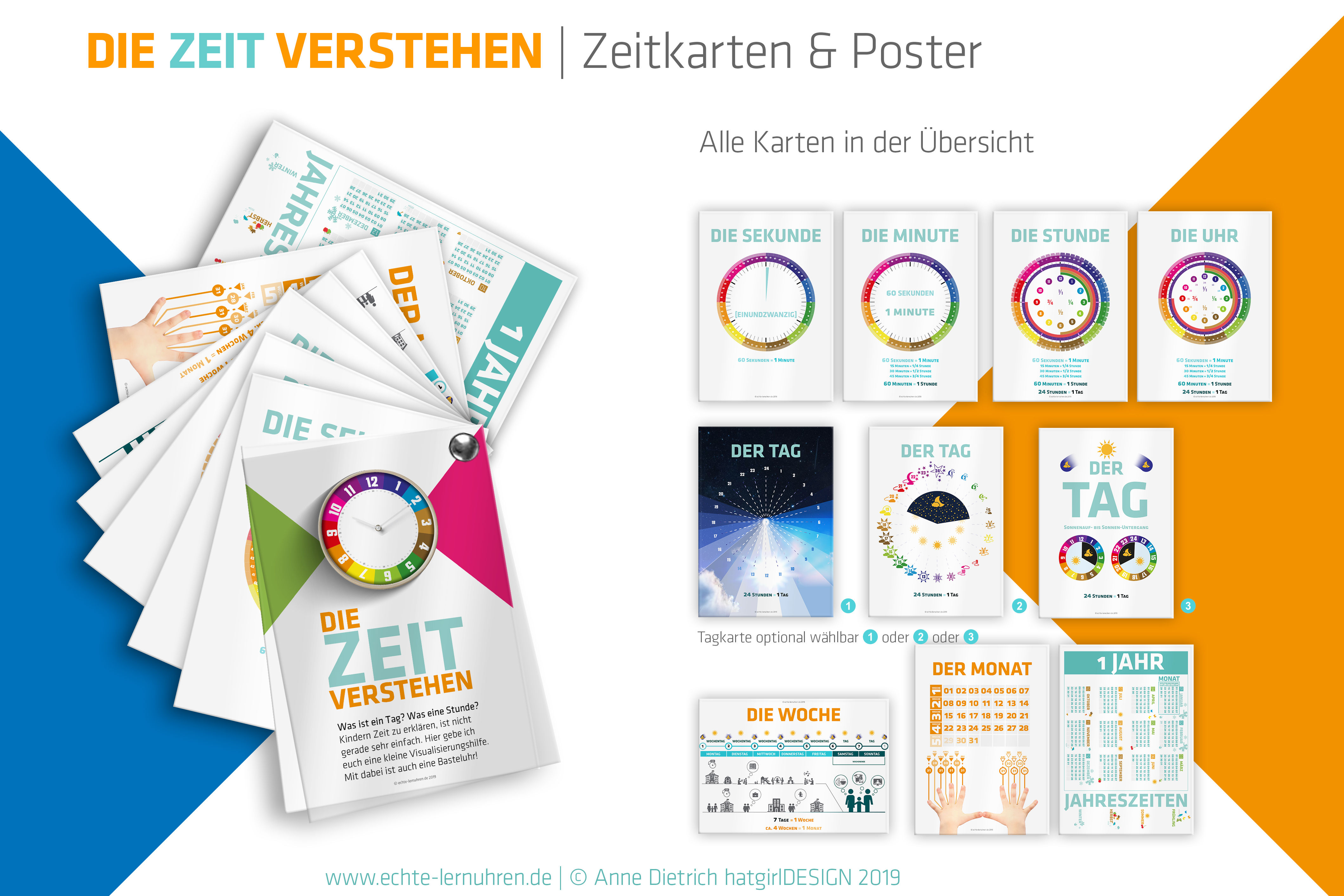 Download Die Zeit verstehen - Lernkarten Zeitkarten als Zubehör der echten Lernu