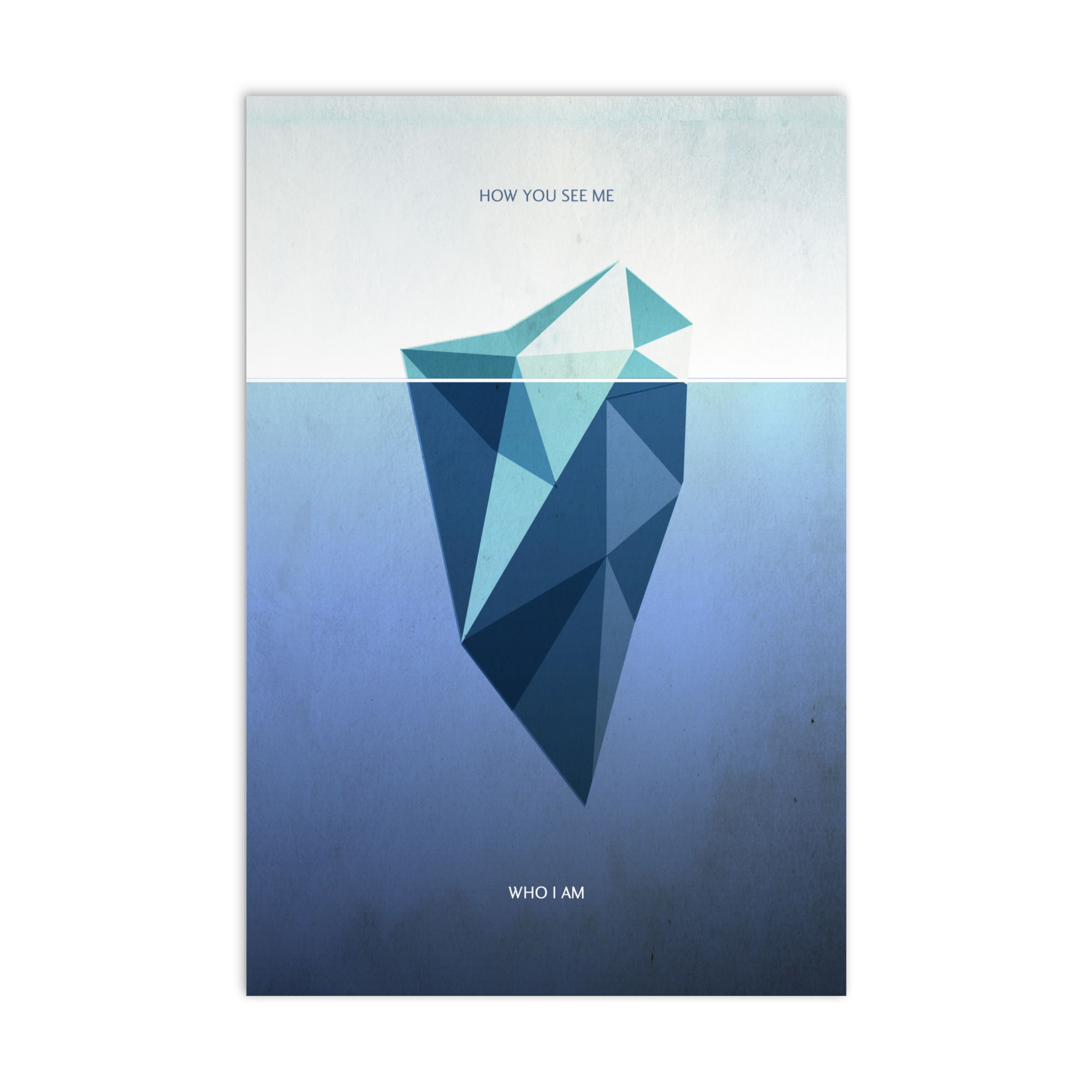 Standard-Postkarte Sein und Schein - "How You See Me. How I am."