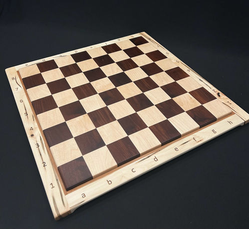 Custom Roasted Maple, Hard Maple & Wormy Maple Chess Board