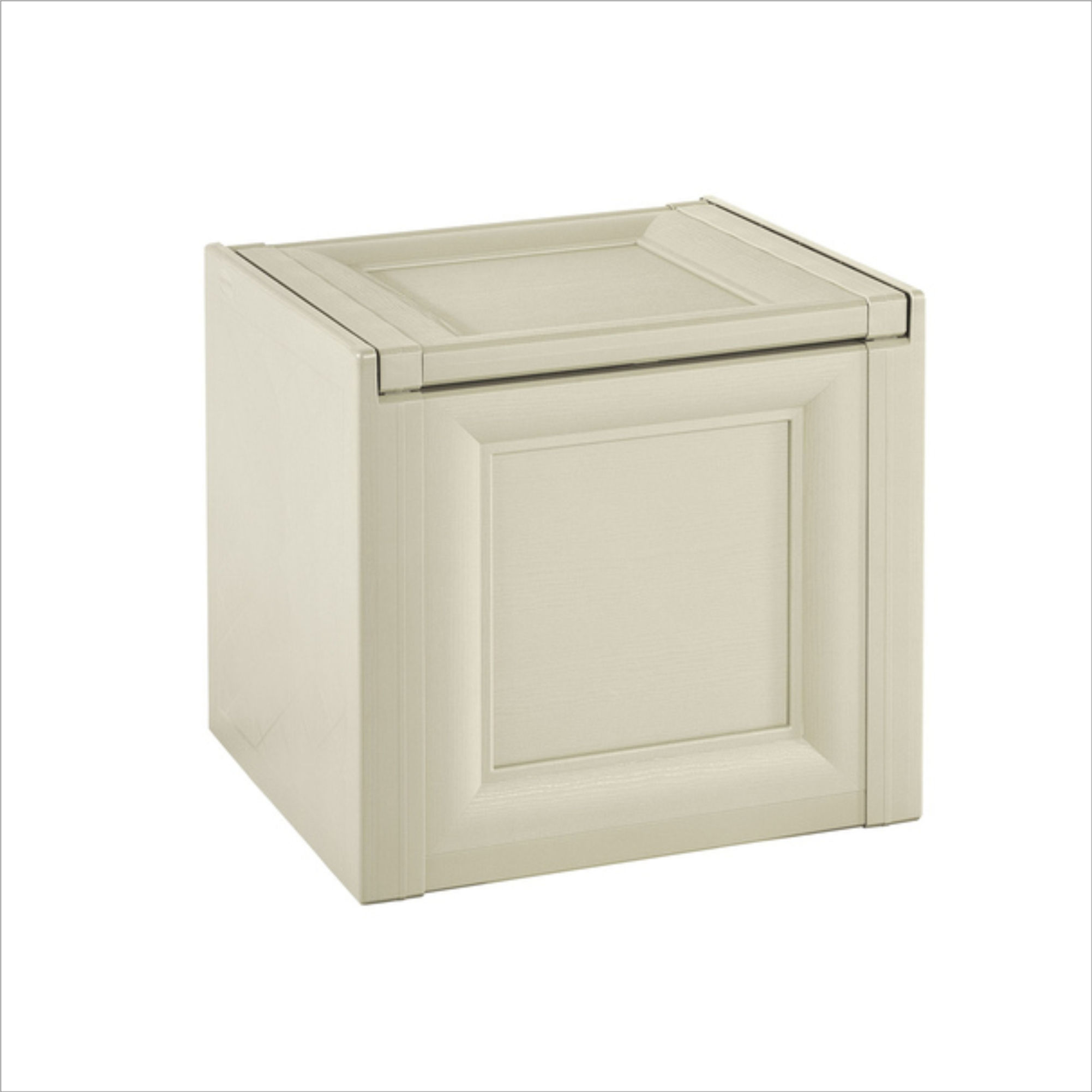 Tontarelli Storage Box, Cream, Made in Italy for Home, Office & Outdoor