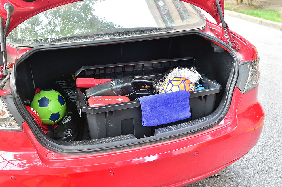 Thumbnail: Tactix 45 L Heavy Duty Storage Box, 3 PCS Pack with Lid and Handles, Stackable