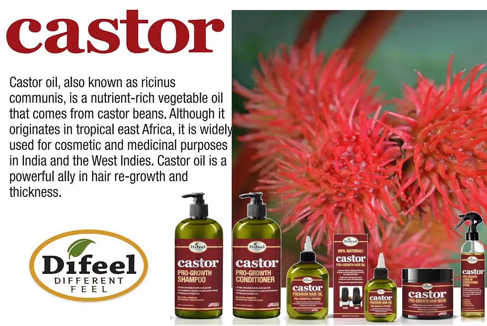 Thumbnail: Difeel Castor Pro-Growth Hair Oil 7.1 oz.