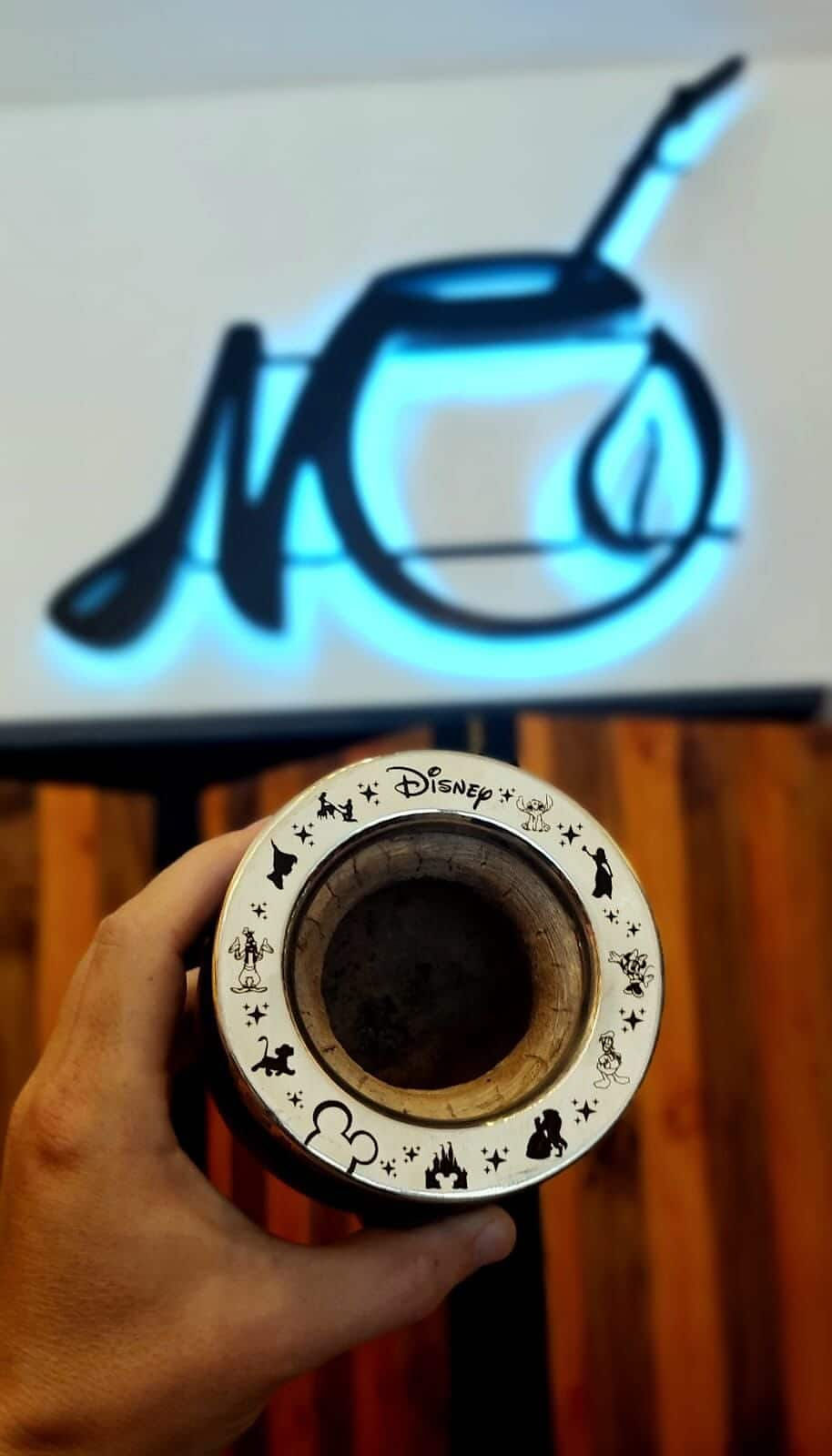 mate con grabado laser diseño Disney