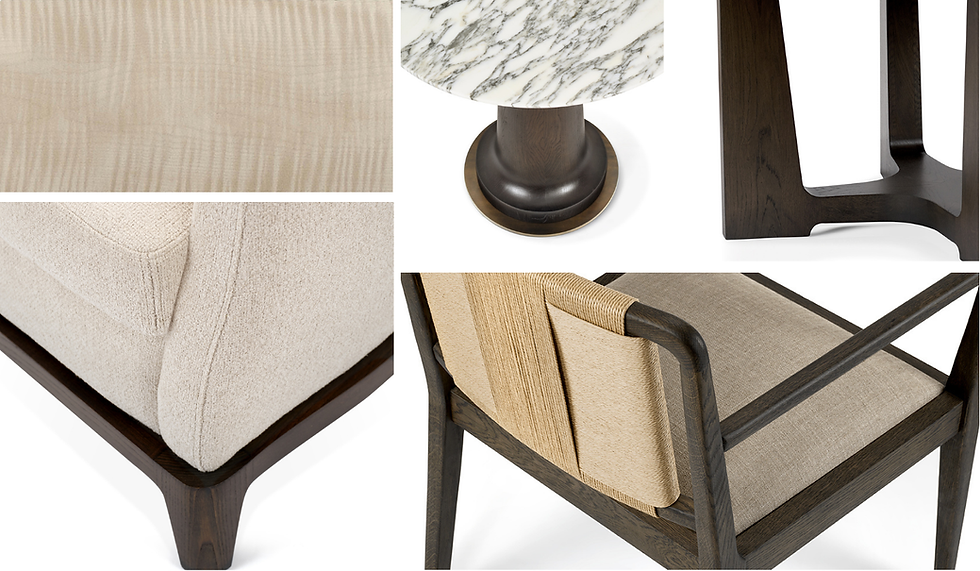 Selection of Maison SBG furniture from the collection