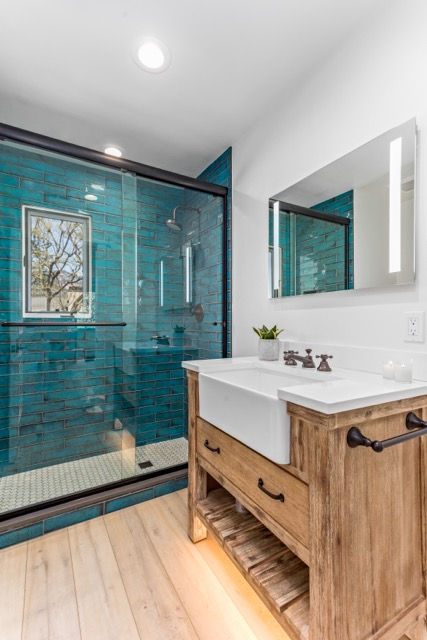 Colorful and stylish bathroom