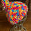 Thumbnail: Multi bright coloured chunky bobble hat