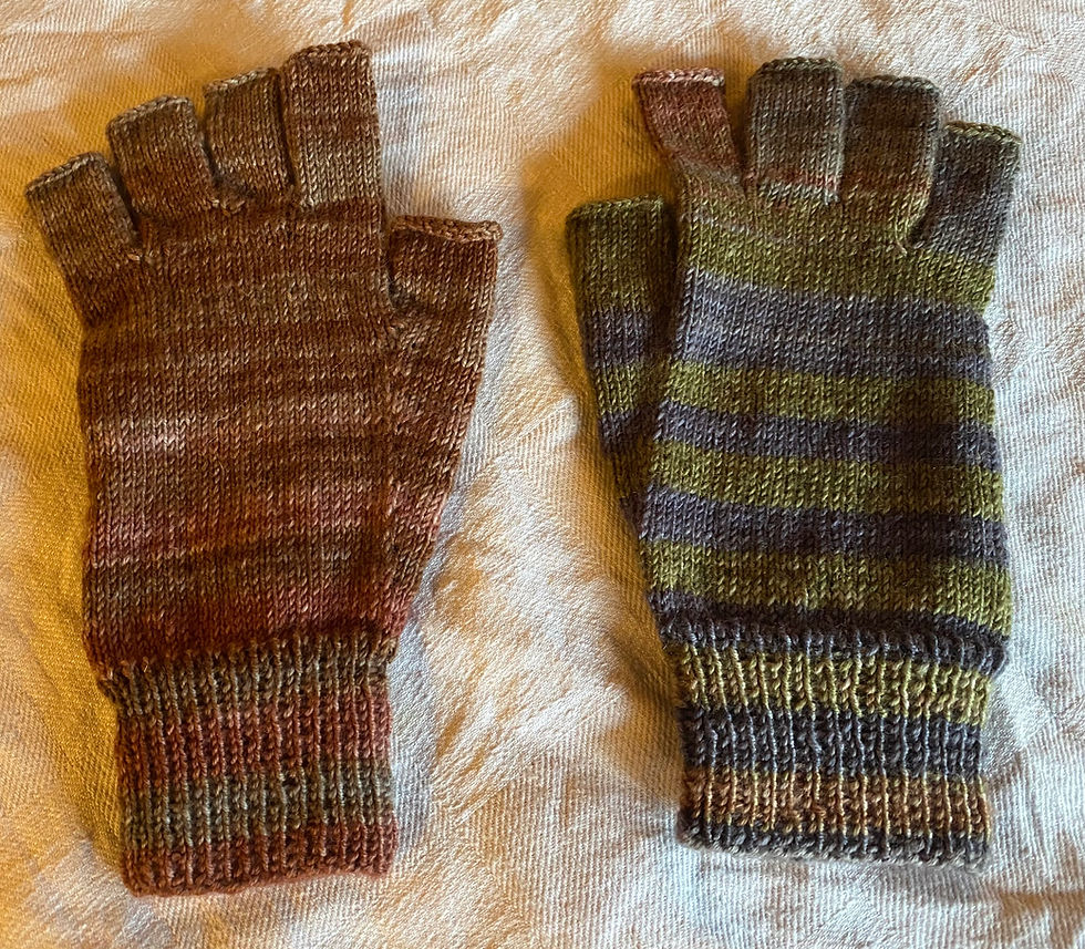 Thumbnail: Fingerless Gloves - various colours (green, blue, red etc.)
