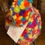 Thumbnail: Multi bright coloured chunky bobble hat