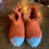 Thumbnail: Beautiful knit felted house slippers, Size 6