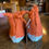 Thumbnail: Beautiful knit felted house slippers, Size 6