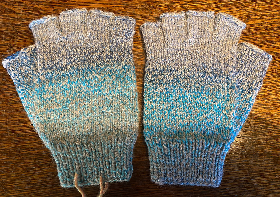 Thumbnail: Fingerless Gloves - try colour (grey, blue's, glitter)