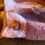 Thumbnail: Shade of pink squares handknit-felted bag