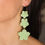 Miniatura: Pendientes Paraíso verde pastel