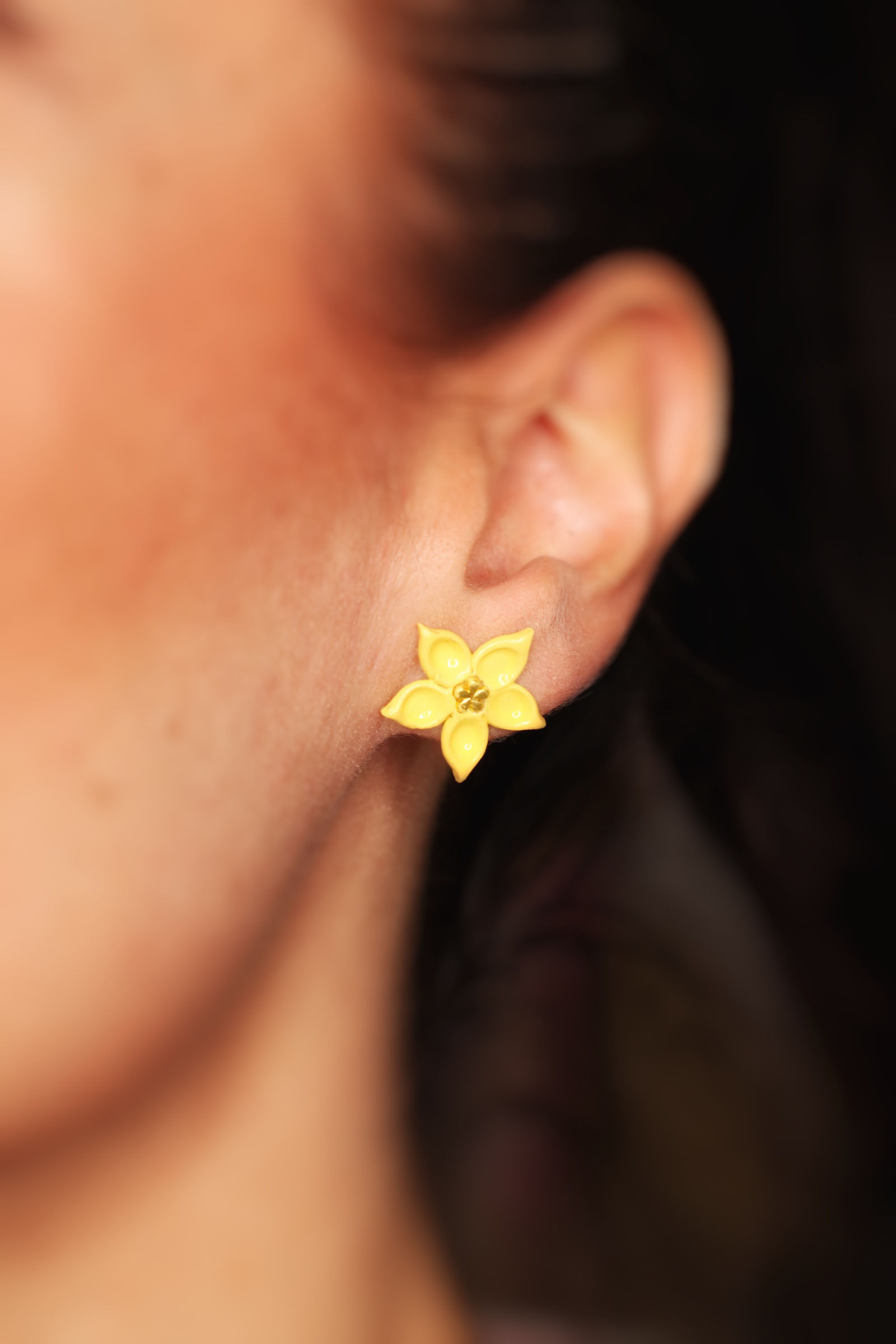 Pendientes Estrella amarillos