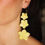 Miniatura: Pendientes Paraíso amarillo pastel
