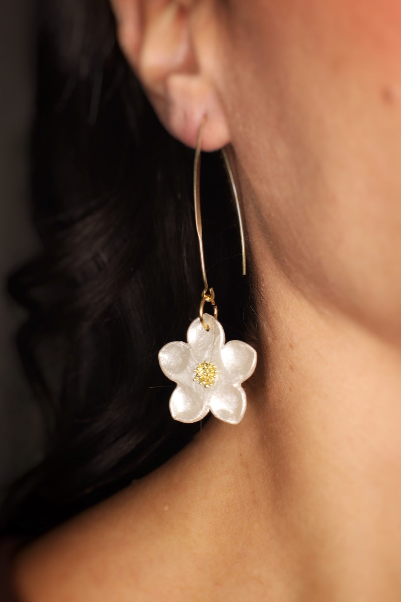 Pendientes Hana nácar