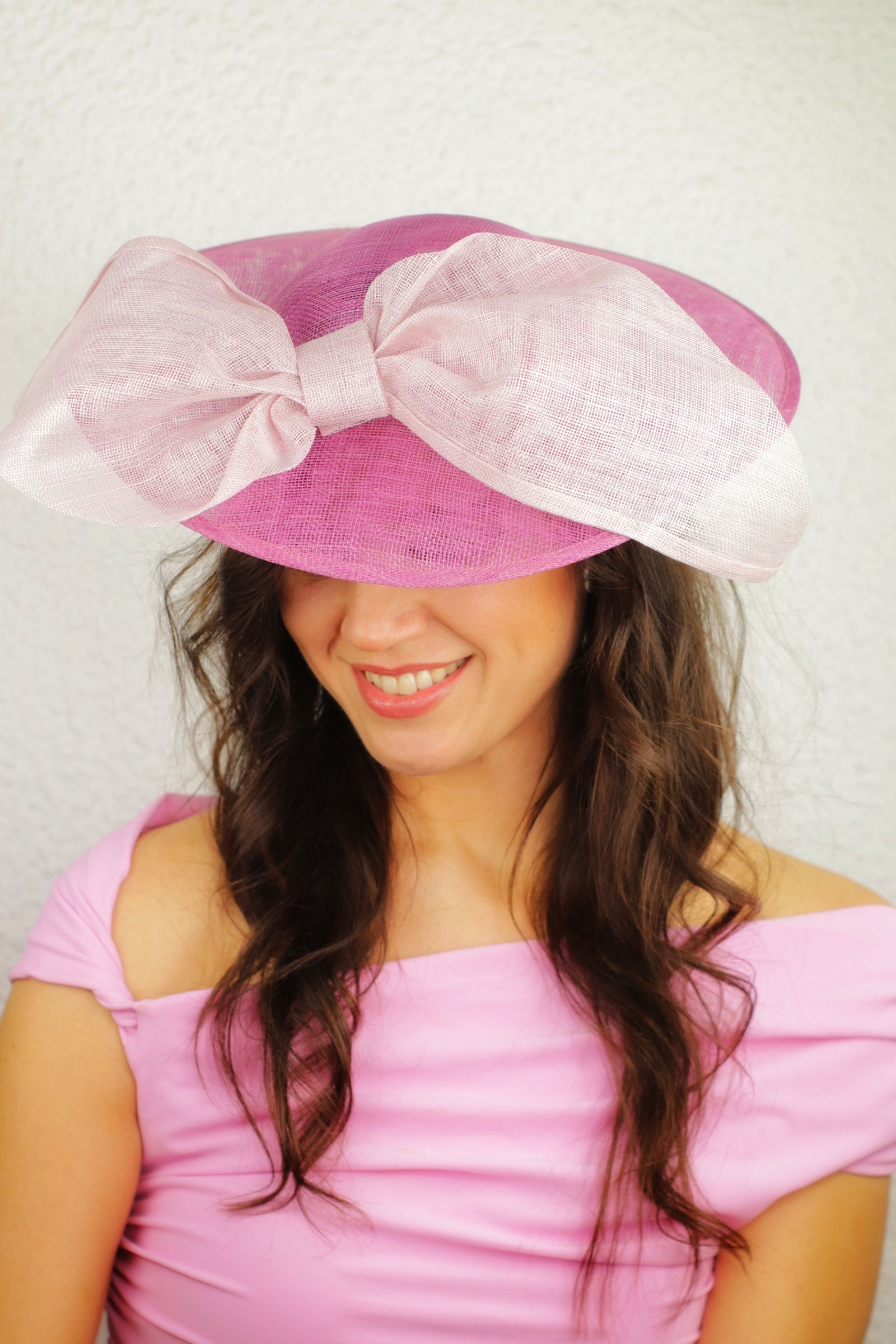 Base pamela malva y maxi lazo lila