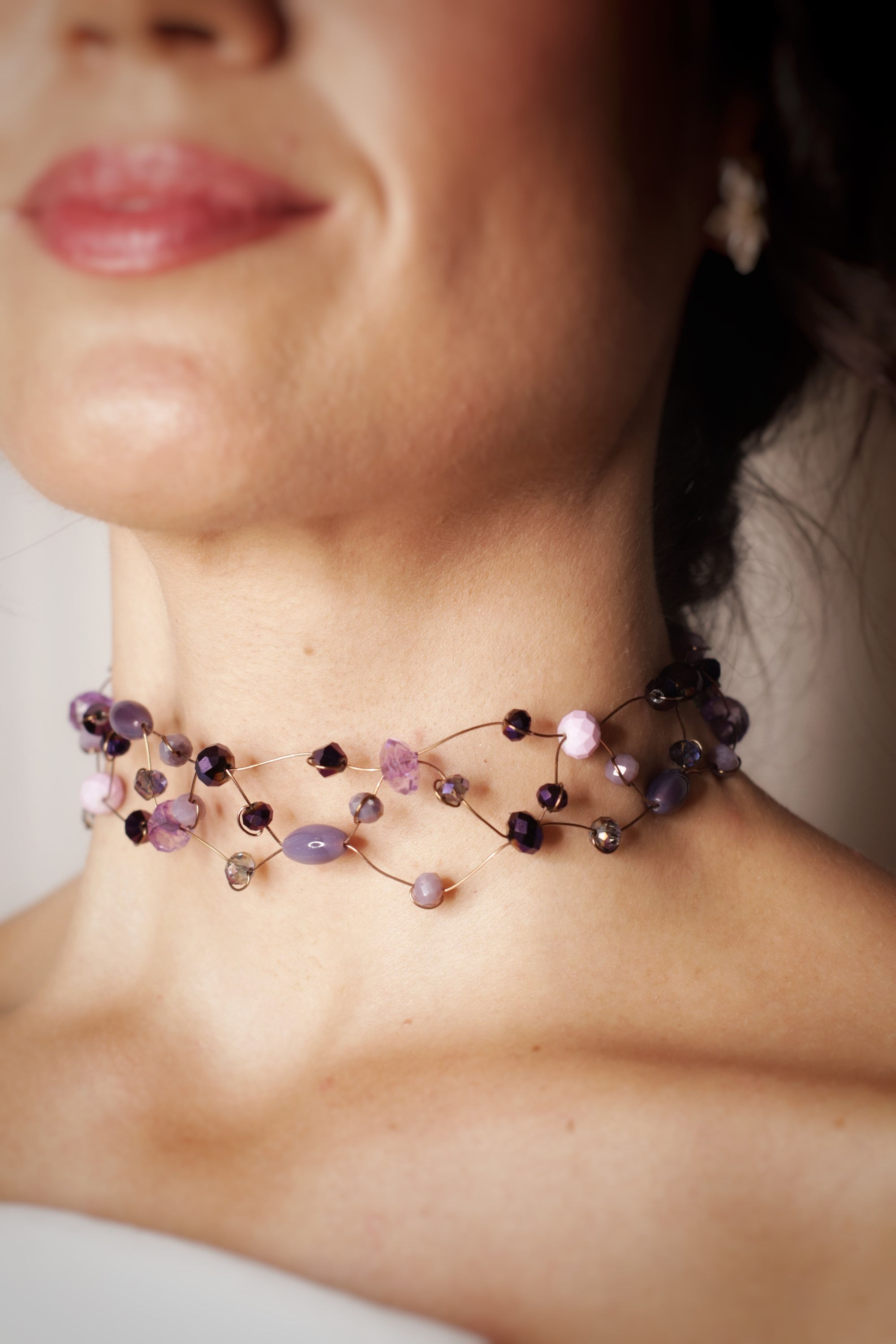 Choker Hanami morados