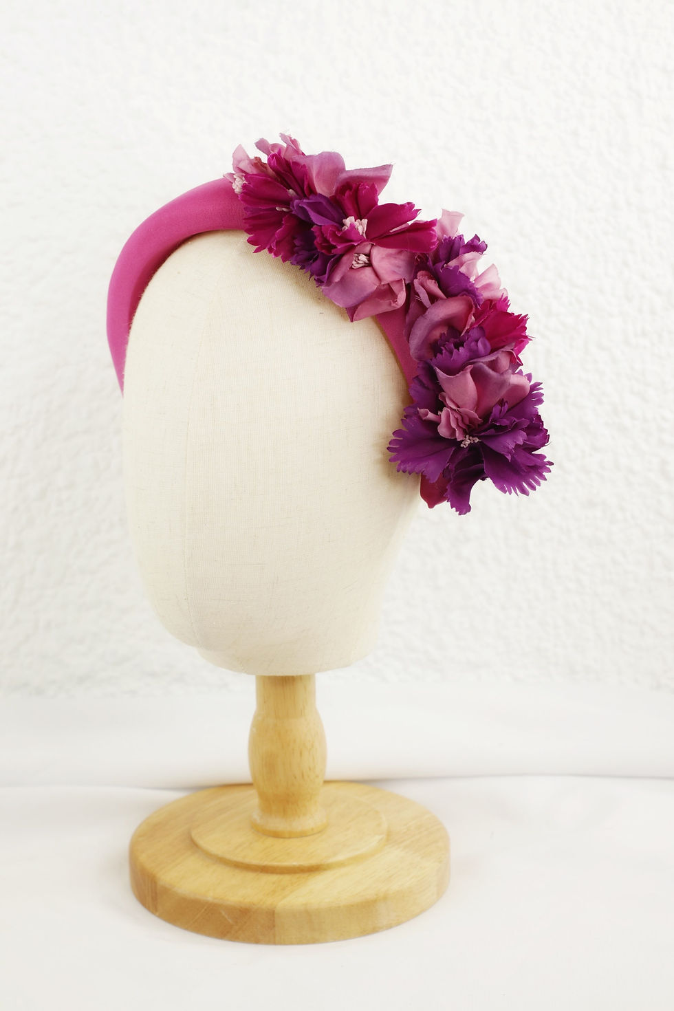 Miniatura: Diadema ancha buganvilla flores lado