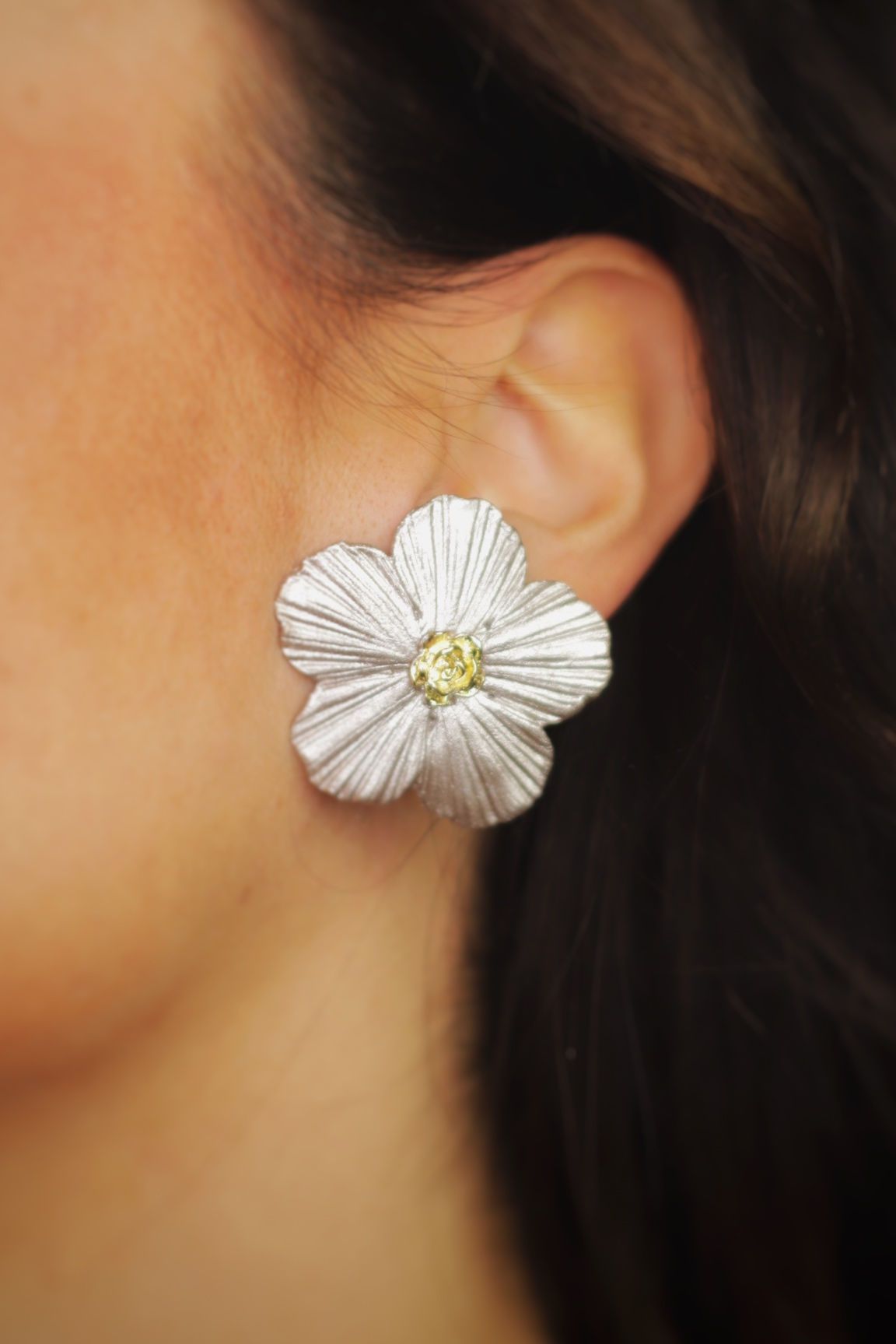 Pendientes Anémona diamond