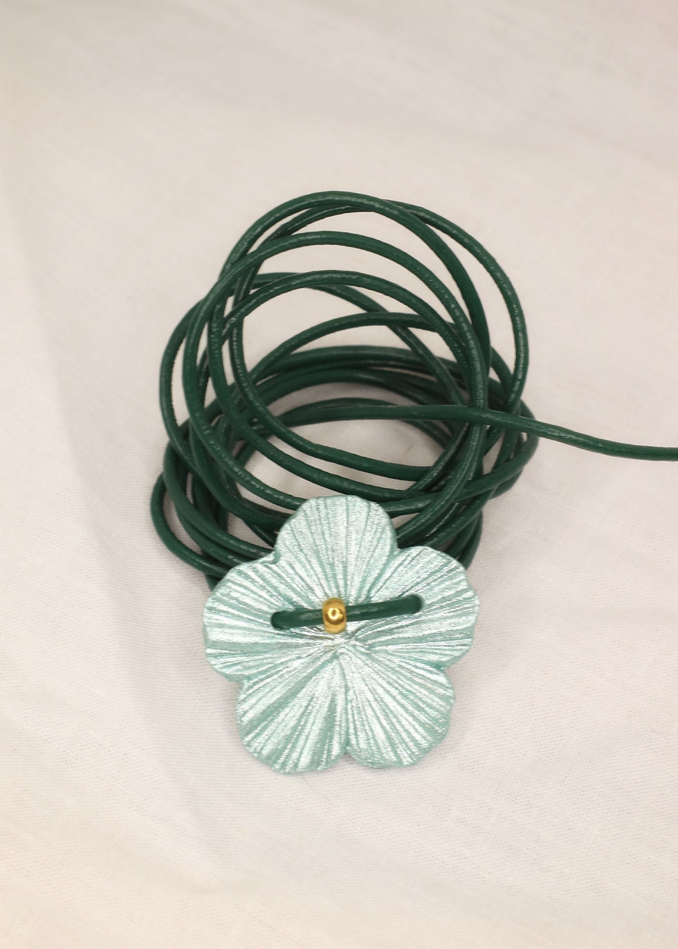 Miniatura: Choker Anémona turquesa
