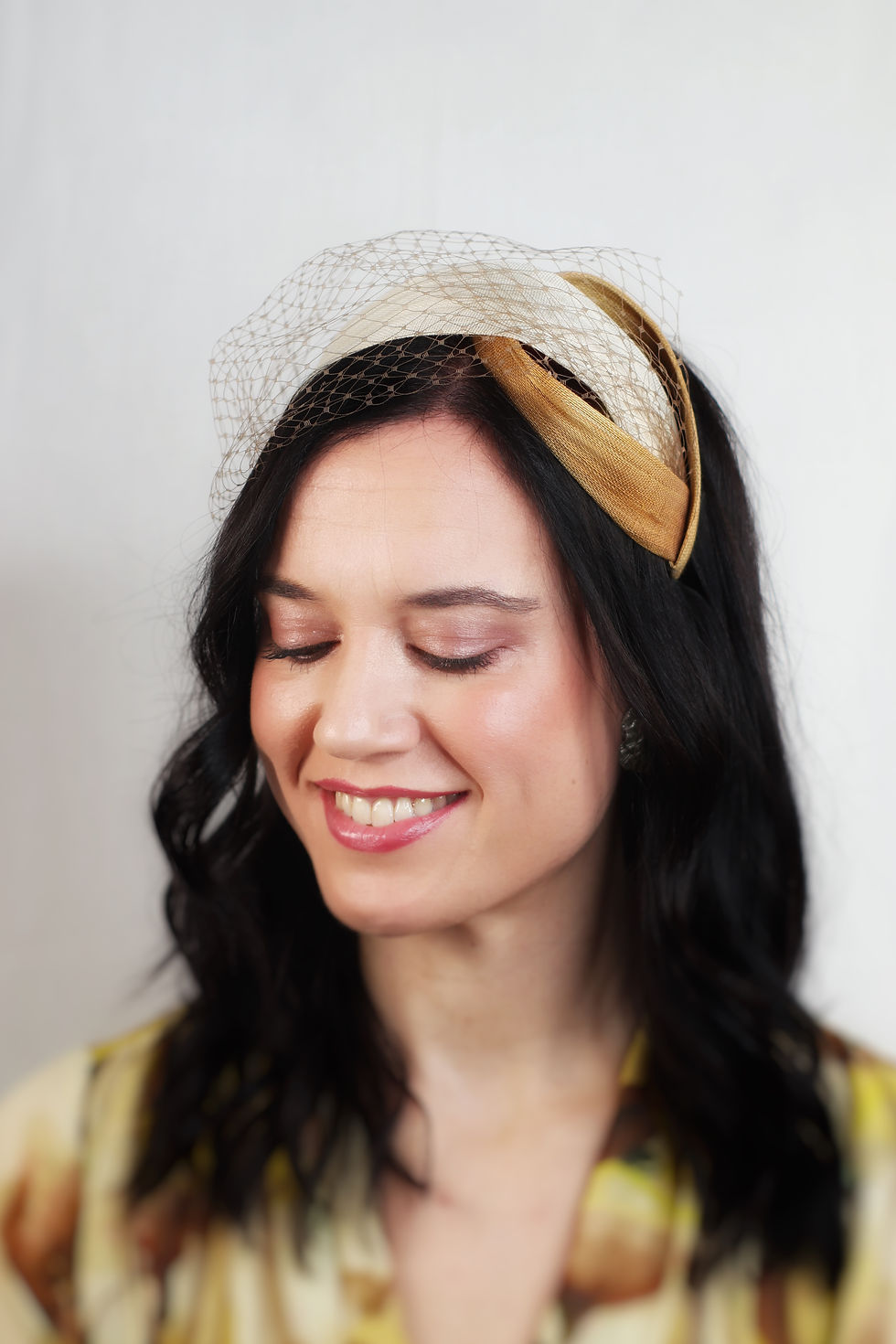 Miniatura: Diadema Chic cruda y mostaza
