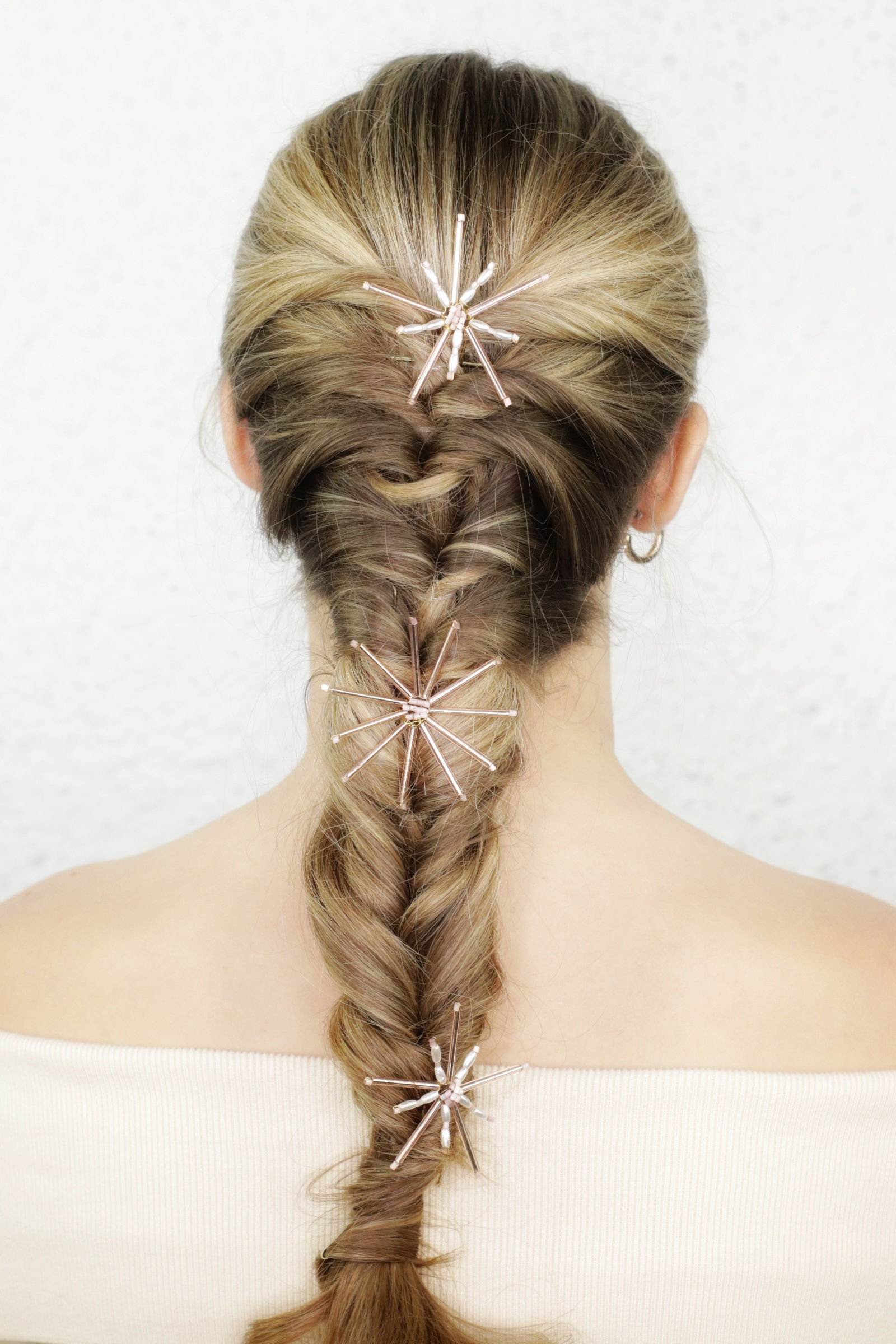 Trío estrellas rosa