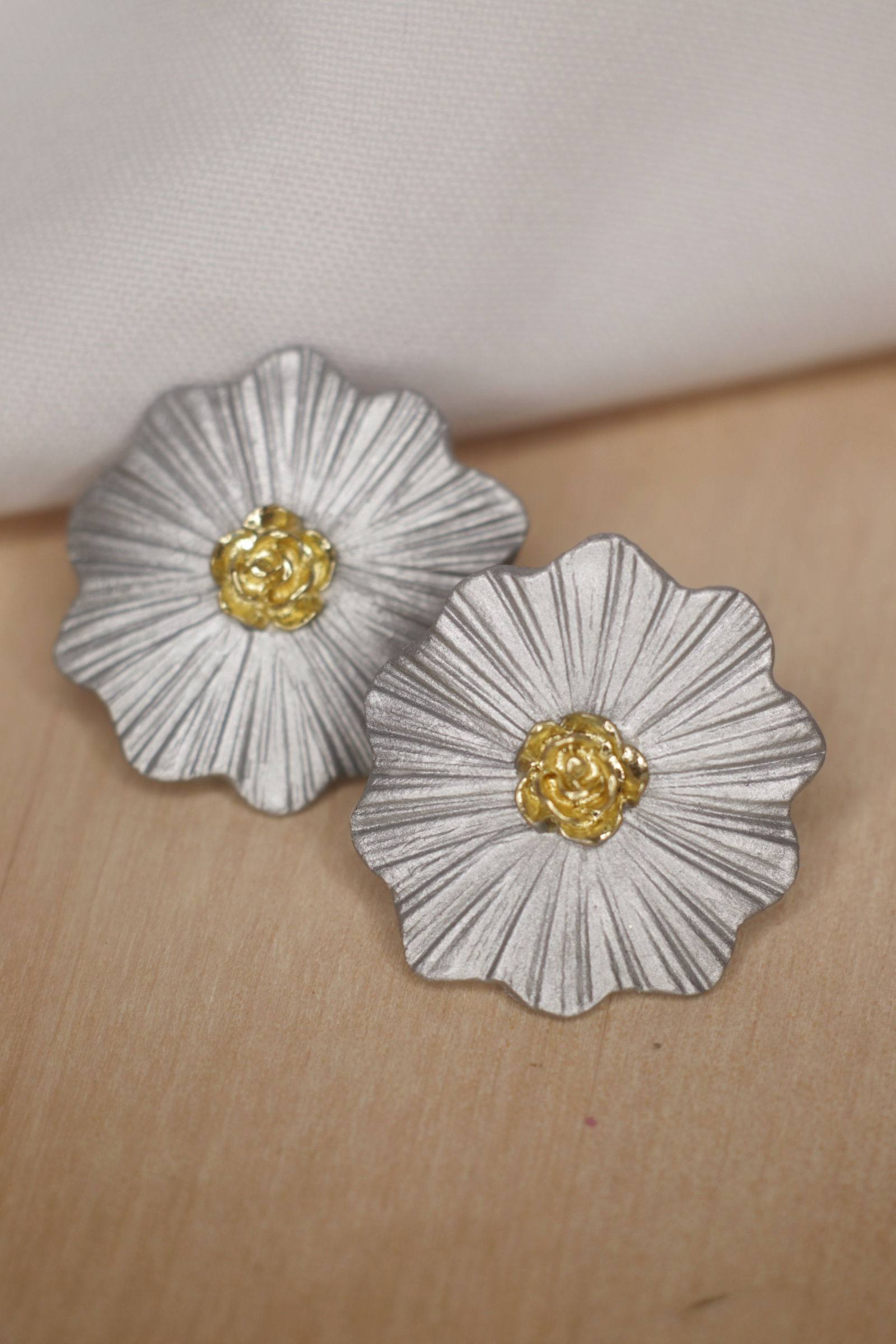 Pendientes Malva plata
