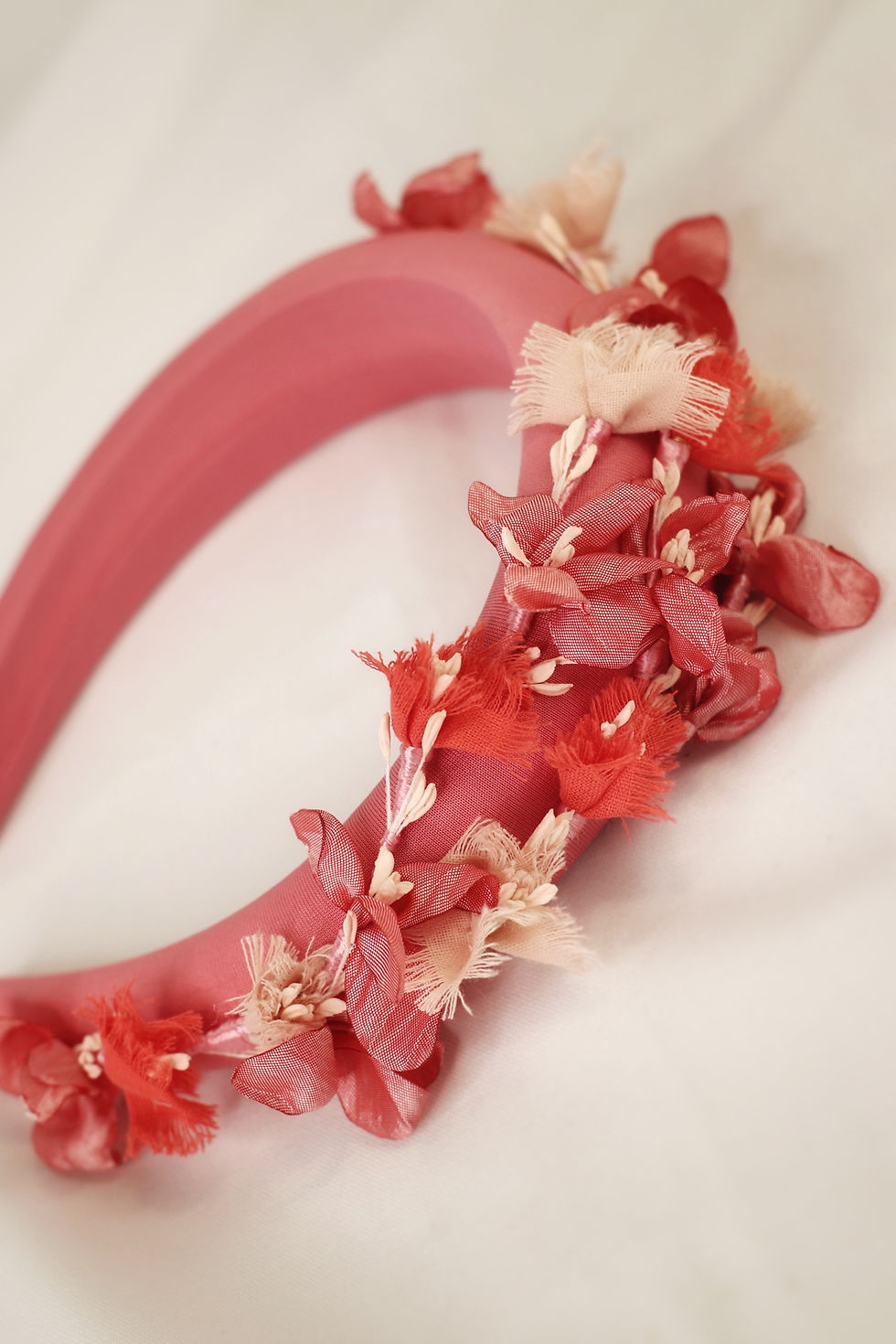 Miniatura: Diadema Hada rosa coral