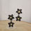 Miniatura: Pendientes Hanami dobles negro