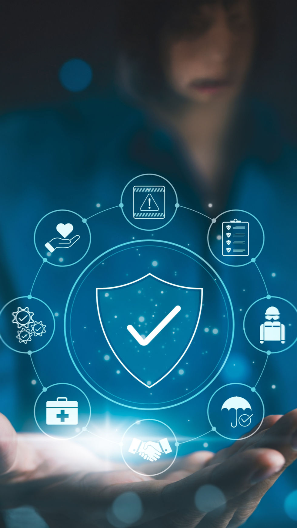 Work Safety and Compliance Concept, Safety First, A person with work safety and compliance