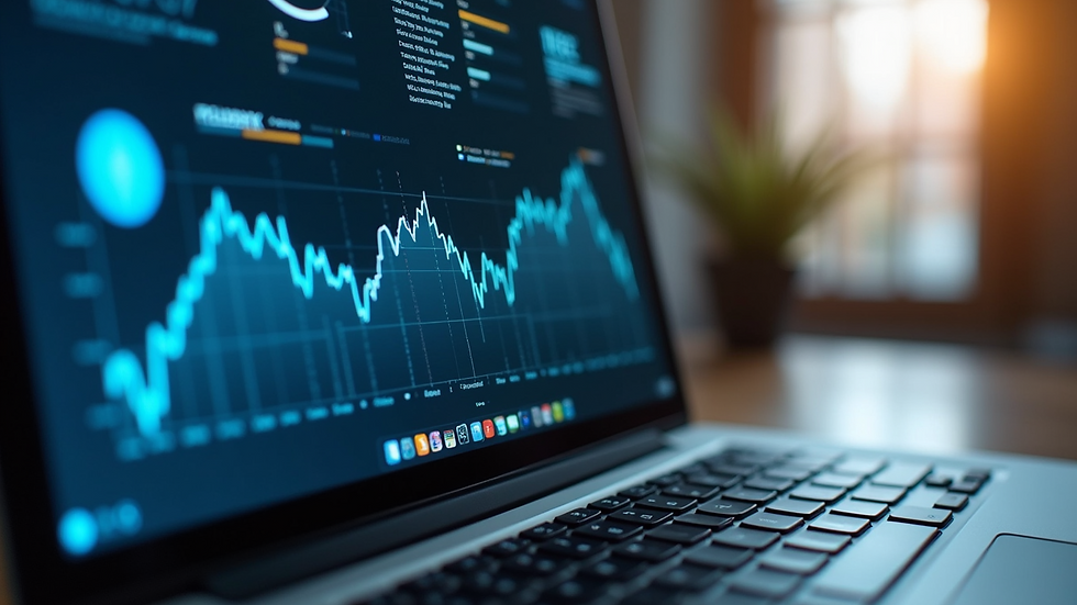Close-up of a laptop screen displaying AI-powered sales software