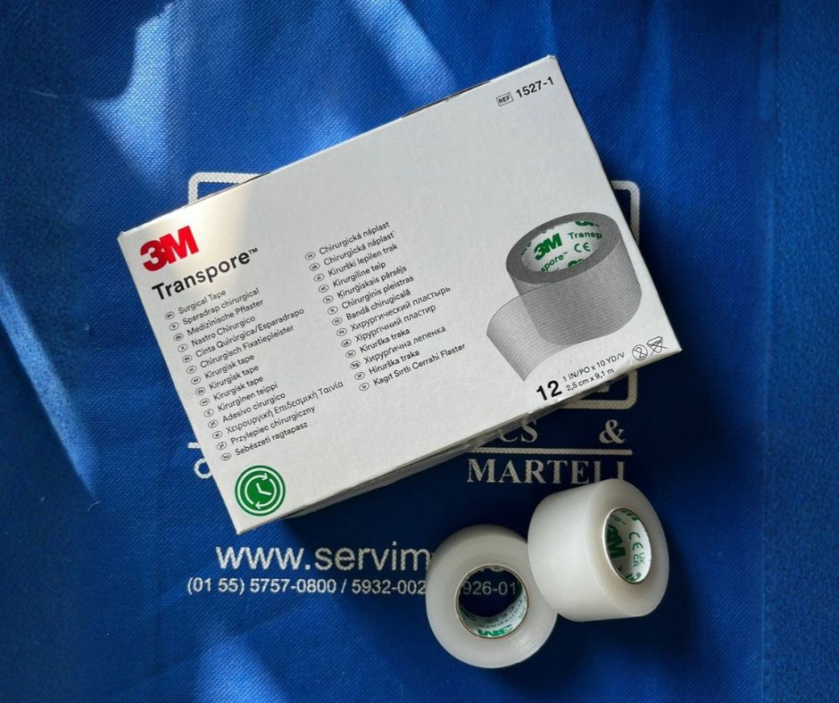 Miniatura: Cinta adhesiva transpore 1" (2.5 cms) pieza