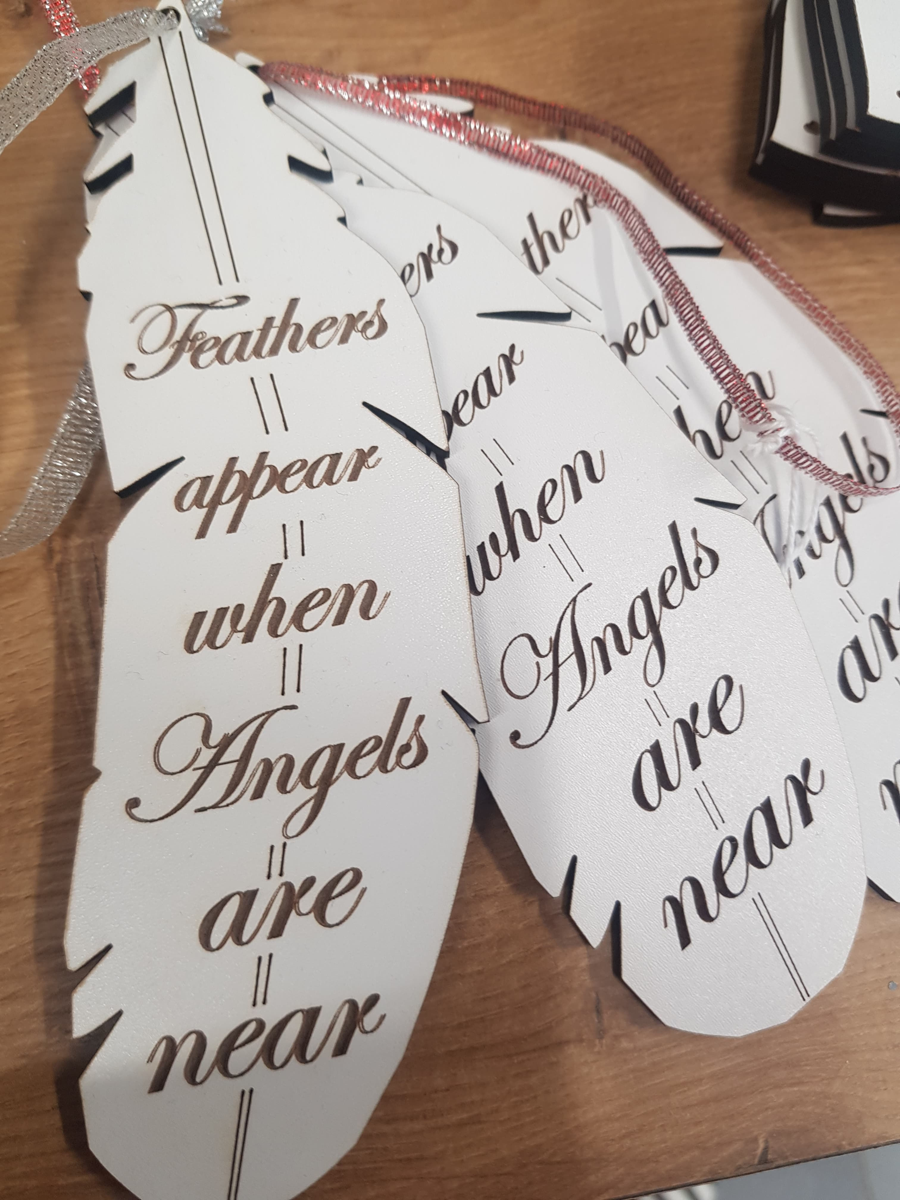 Hanging Feather With Verse