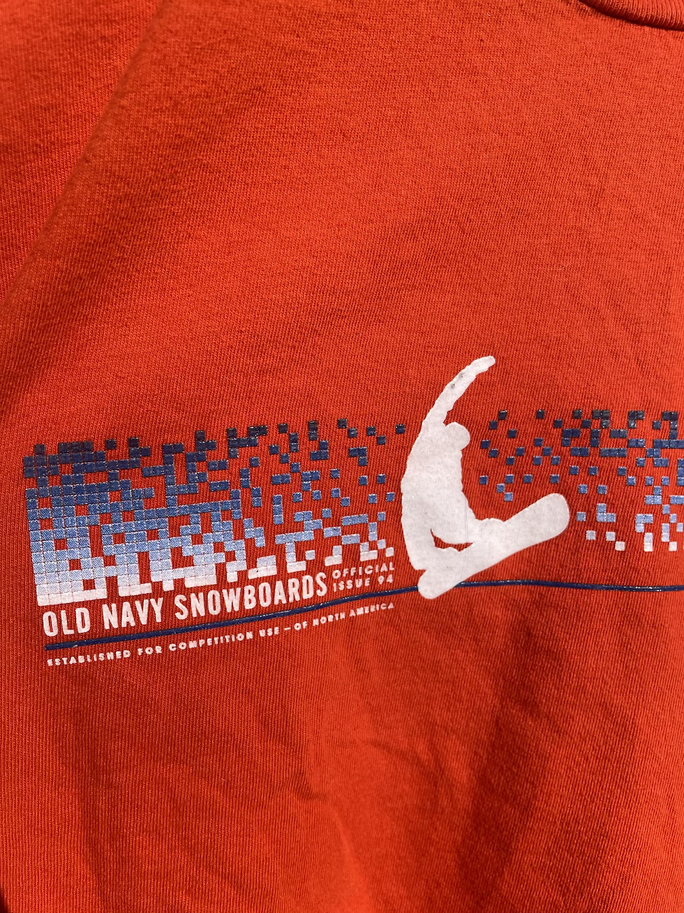 Thumbnail: 90s Old Navy snowboards long sleeve XXL