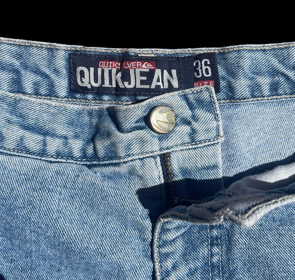 Thumbnail: Y2k Quiksilver jean shorts size 36