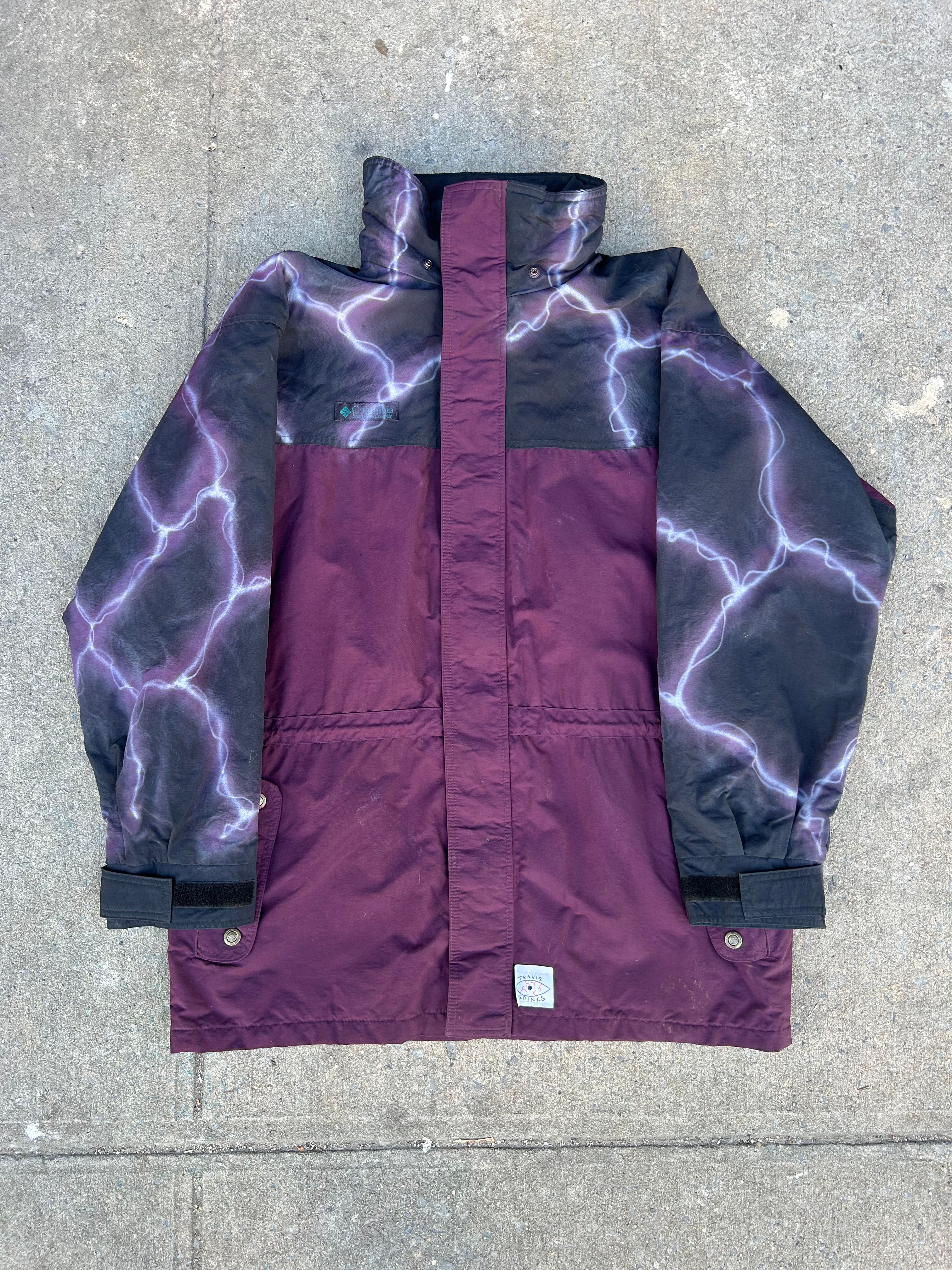 90s Columbia jacket men’s L - airbrush by Travis Spinks 
