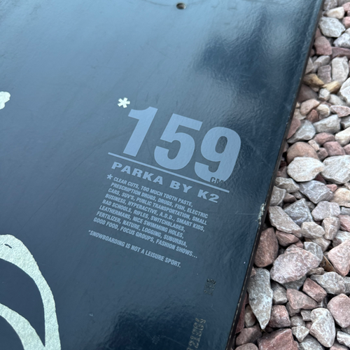 2002-2003 K2 Travis Parker “Parka” pro model snowboard 159cm