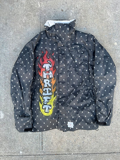 Travis Spinks ThriftBoards airbrush Y2K DC jacket size L 